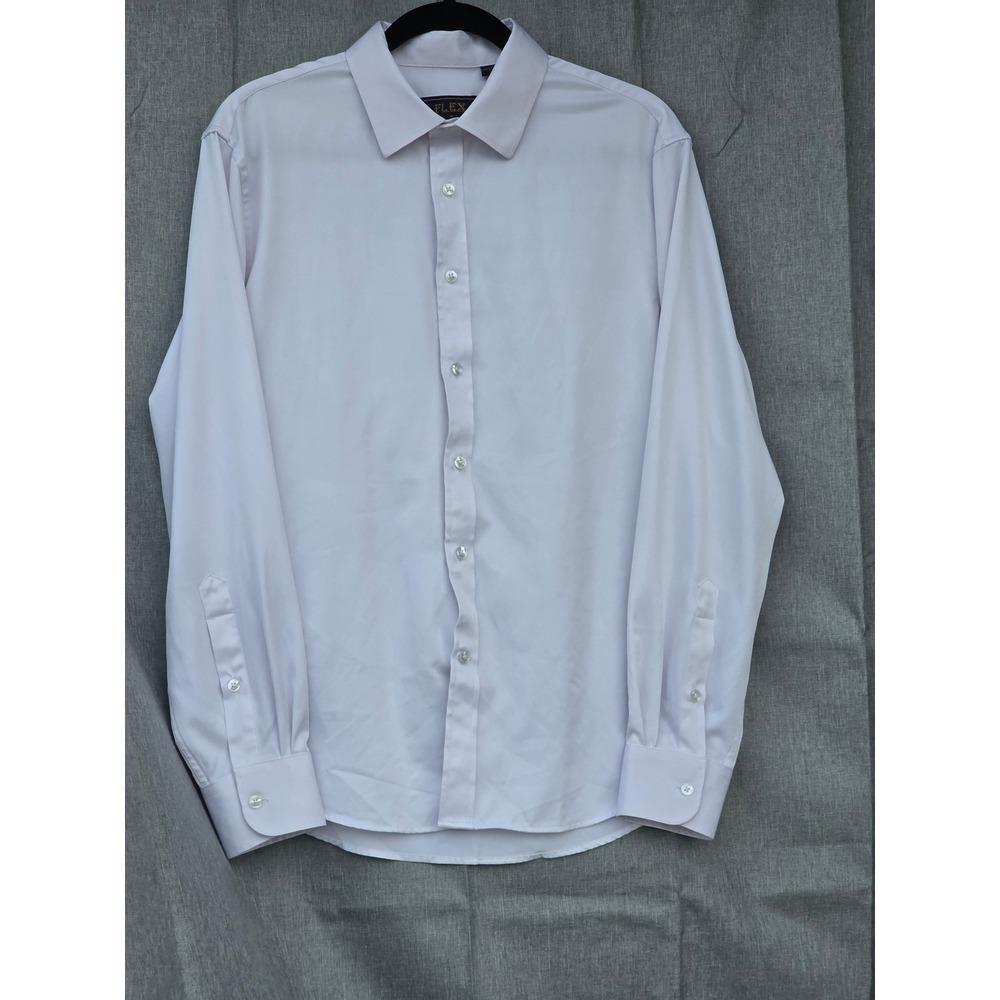 Flex Mens Luxury Collection Dress Shirt Small Italy Design